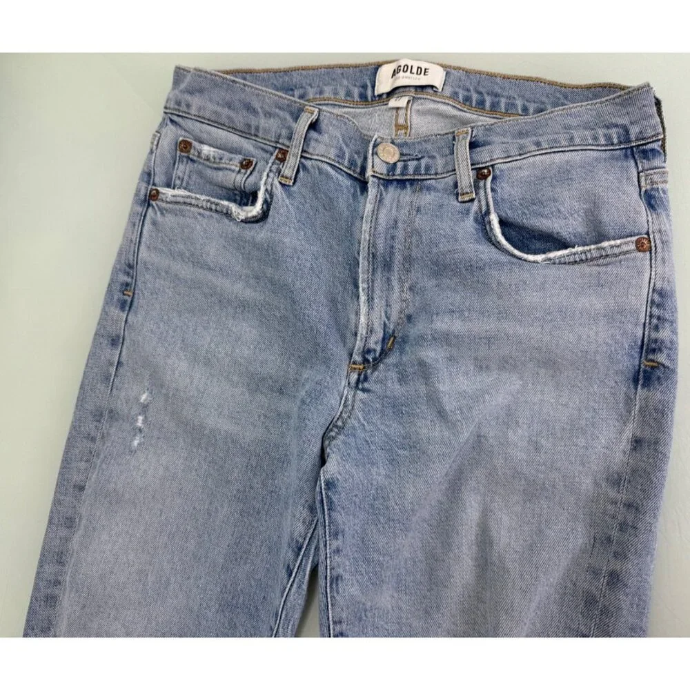 Agolde Sophie Ankle Skinny Women's Denim Jeans Organic Cotton Stretch 27X28 - Picture 4 of 16